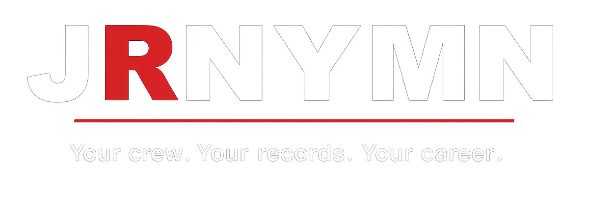 JRNYMN — Your crew. Your records. Your career.